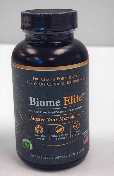 Dr. Chang Health Biome Elite is a SUPER powerful probiotic for GI health and repair.